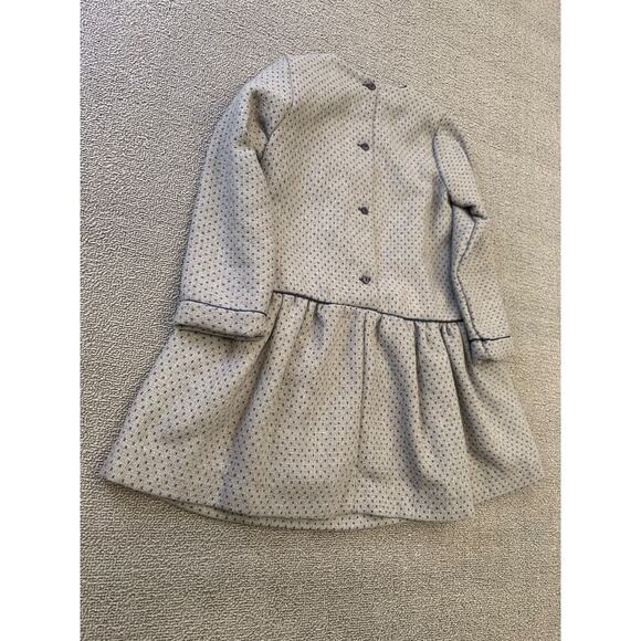 Martina‎ Charlotte Girls 4Y Gray And Navy Drop Waist Dress - Picture 13 of 13
